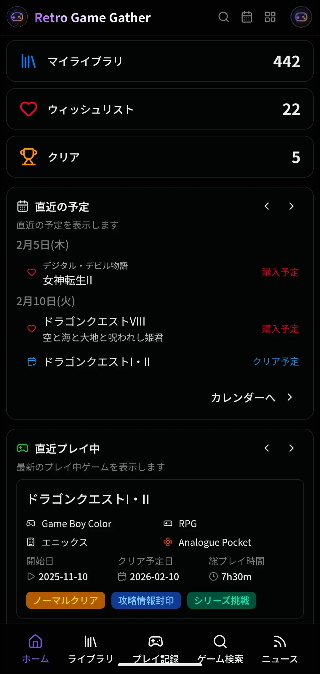 モバイル向けダッシュボード
